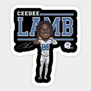 CeeDee Lamb Dallas Cartoon Sticker